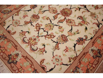 Persian carpet "Taabriz" Runner with Silk 196x77 cm