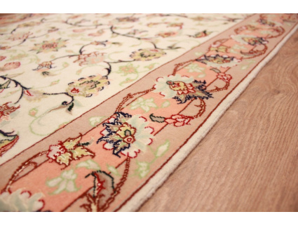 Persian carpet "Taabriz" Runner with Silk 196x77 cm