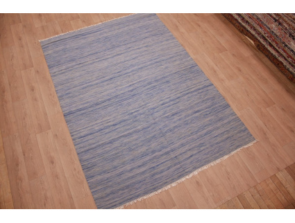 Oriental Kilim Wool 300x200 cm Sky blue