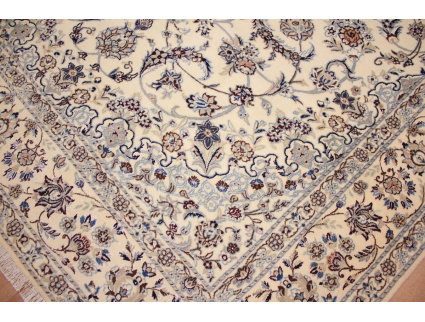 Persian carpet Nain 9la with Silk 296x201 cm