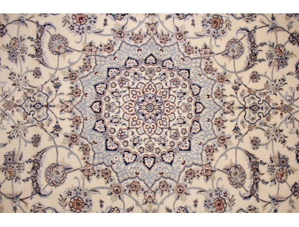 Persian carpet Nain 9la with Silk 296x201 cm