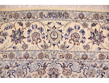 Persian carpet Nain 9la with Silk 296x201 cm