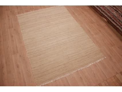 Oriental Kilim Wool 300x200 cm Beige striped