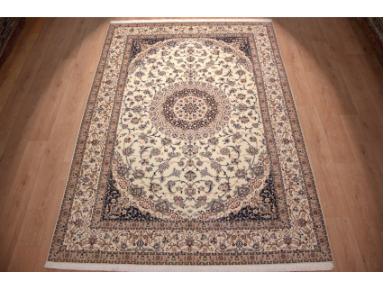 Fine Persian carpet "Nain" 6la with  silk 317x215 cm