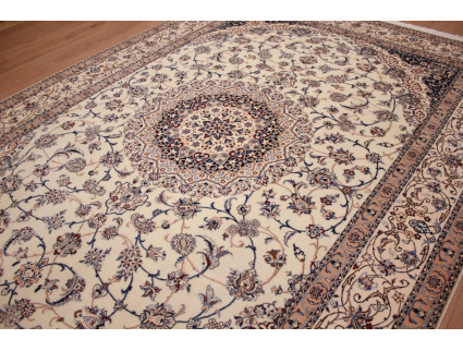 Fine Persian carpet "Nain" 6la with  silk 317x215 cm