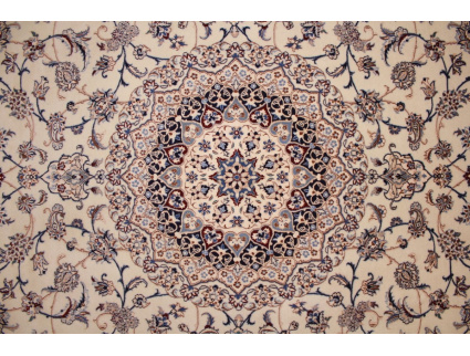 Fine Persian carpet "Nain" 6la with  silk 317x215 cm