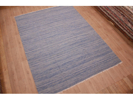 Oriental Kilim Wool 350x250 cm Blue striped