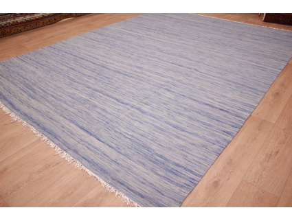 Oriental Kilim Wool 350x250 cm Blue striped