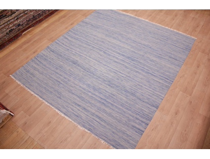 Oriental Kilim Wool 300x250 cm Blue striped