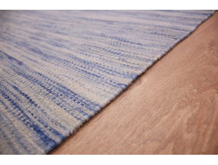 Oriental Kilim Wool 300x250 cm Blue striped