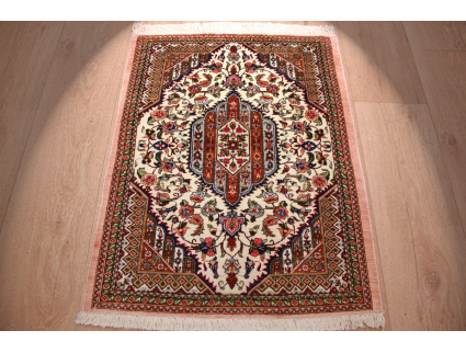 Persian carpet "Ghom" pure Silk rug 76x58 cm