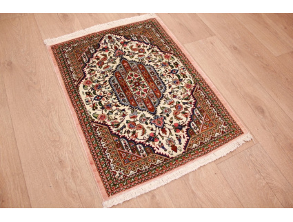 Persian carpet "Ghom" pure Silk rug 76x58 cm