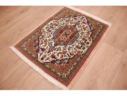 Persian carpet "Ghom" pure Silk rug 76x58 cm