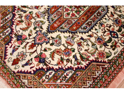 Persian carpet "Ghom" pure Silk rug 76x58 cm