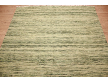 Oriental Kilim Wool 300x200 cm Grün striped