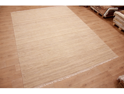 Oriental Kilim Wool 350x250 cm Beige striped