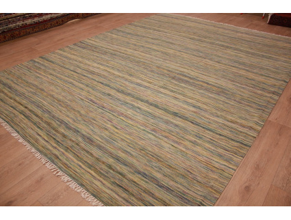 Oriental Kilim Wool 350x250 cm Beige striped