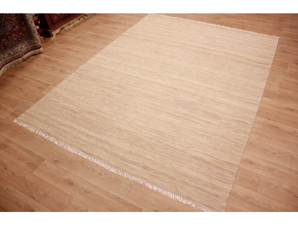 Oriental Kilim Wool 350x250 cm Beige striped