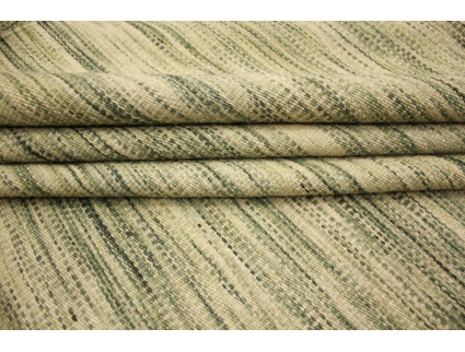 Oriental Kilim Wool 300x250 cm Green striped