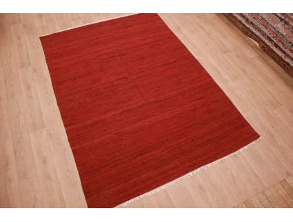 Oriental Kilim Wool 300x200 cm Red striped