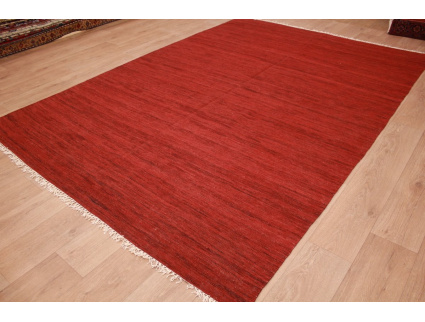 Oriental Kilim Wool 300x200 cm Red striped