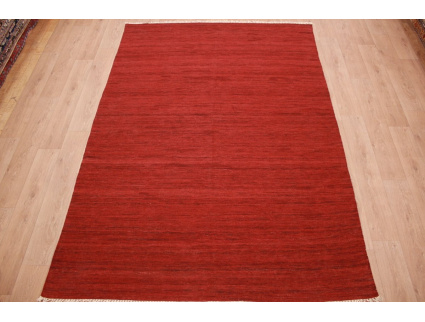 Oriental Kilim Wool 300x200 cm Red striped