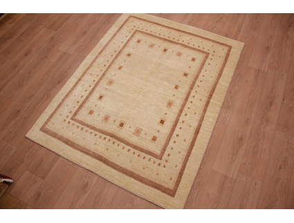 Perser Teppich "Gabbeh" "Loribaft"194x151 cm Beige