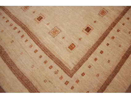 Perser Teppich "Gabbeh" "Loribaft"194x151 cm Beige