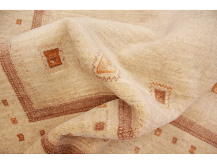 Perser Teppich "Gabbeh" "Loribaft"194x151 cm Beige