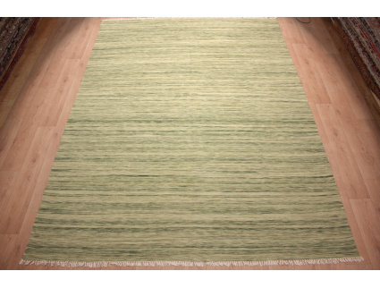 Oriental Kilim Wool 350x250 cm Green striped