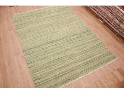 Oriental Kilim Wool 350x250 cm Green striped