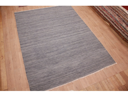 Oriental Kilim Wool 350x250 cm Grey striped