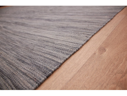 Oriental Kilim Wool 350x250 cm Grey striped