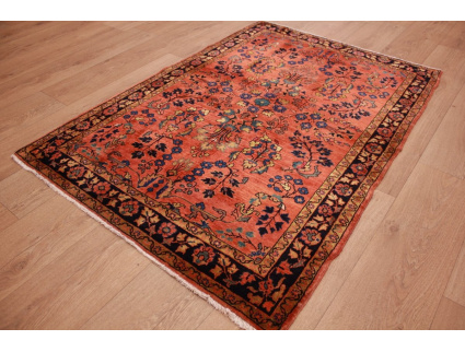 Antiker Perserteppich "Saroug" 145x102 cm Rostrot