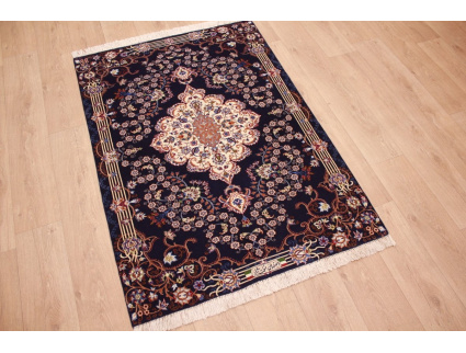 Perser Teppich  Isfahan mit Seide 157x111 cm Meisterknüpfung