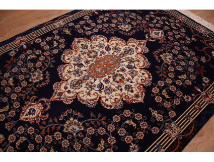 Perser Teppich  Isfahan mit Seide 157x111 cm Meisterknüpfung