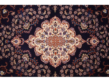 Persian carpet  Esfahan with silk 157x111 cm Masterpiece