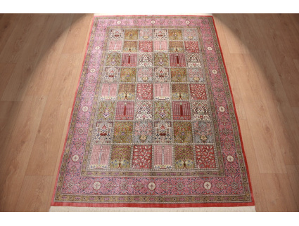 Persian carpet Qum pure Silk 204x130 cm