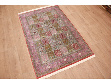 Persian carpet Qum pure Silk 204x130 cm