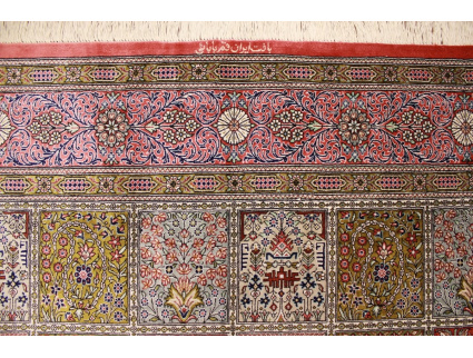 Persian carpet Qum pure Silk 204x130 cm