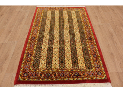 Persian carpet "Bijar" with Silk 217x145 cm oriental rug