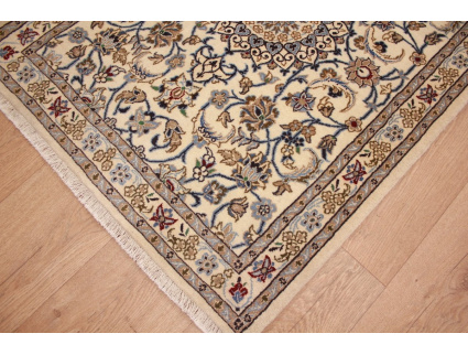 Persian carpet Nain 9la Runner with Silk 392x82 cm