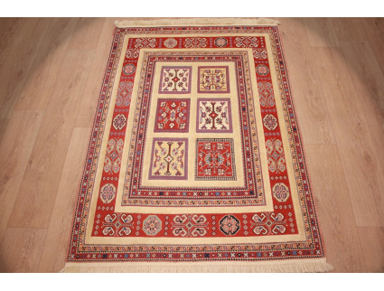 Modern persian carpet Nimbaf 153x112 cm pure wool Beige