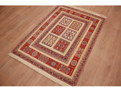 Modern persian carpet Nimbaf 153x112 cm pure wool Beige