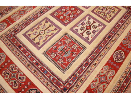 Modern persian carpet Nimbaf 153x112 cm pure wool Beige