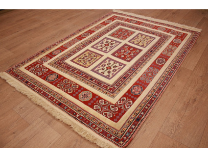 Modern persian carpet Nimbaf 153x112 cm pure wool Beige