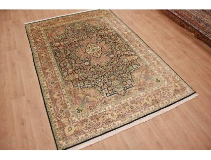 Persian carpet "Kashmir" silk touch 307x212 cm Black