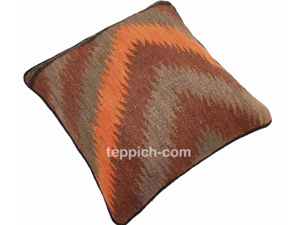 Oriental Kilim Pillow cushion natural colors & wool ca. 40x40 cm