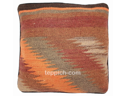 Oriental Kilim Pillow cushion natural colors & wool ca. 40x40 cm