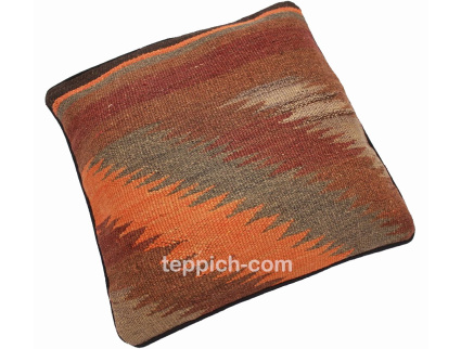 Oriental Kilim Pillow cushion natural colors & wool ca. 40x40 cm